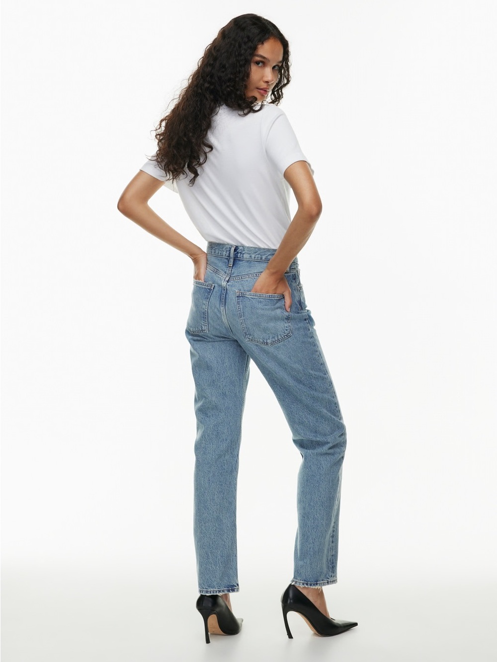 Agolde Light Wash women Straight Jeans